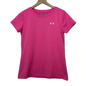 Under Armour Pink HeatGear Armour Loose Short Sleeve Shirt Women's Size XS